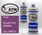 Preview: Ford, Royal Plum Metallic, GS / M6701: 400ml Sprühdose + 400ml Klarlack - Set, von ATW Autoteile West.